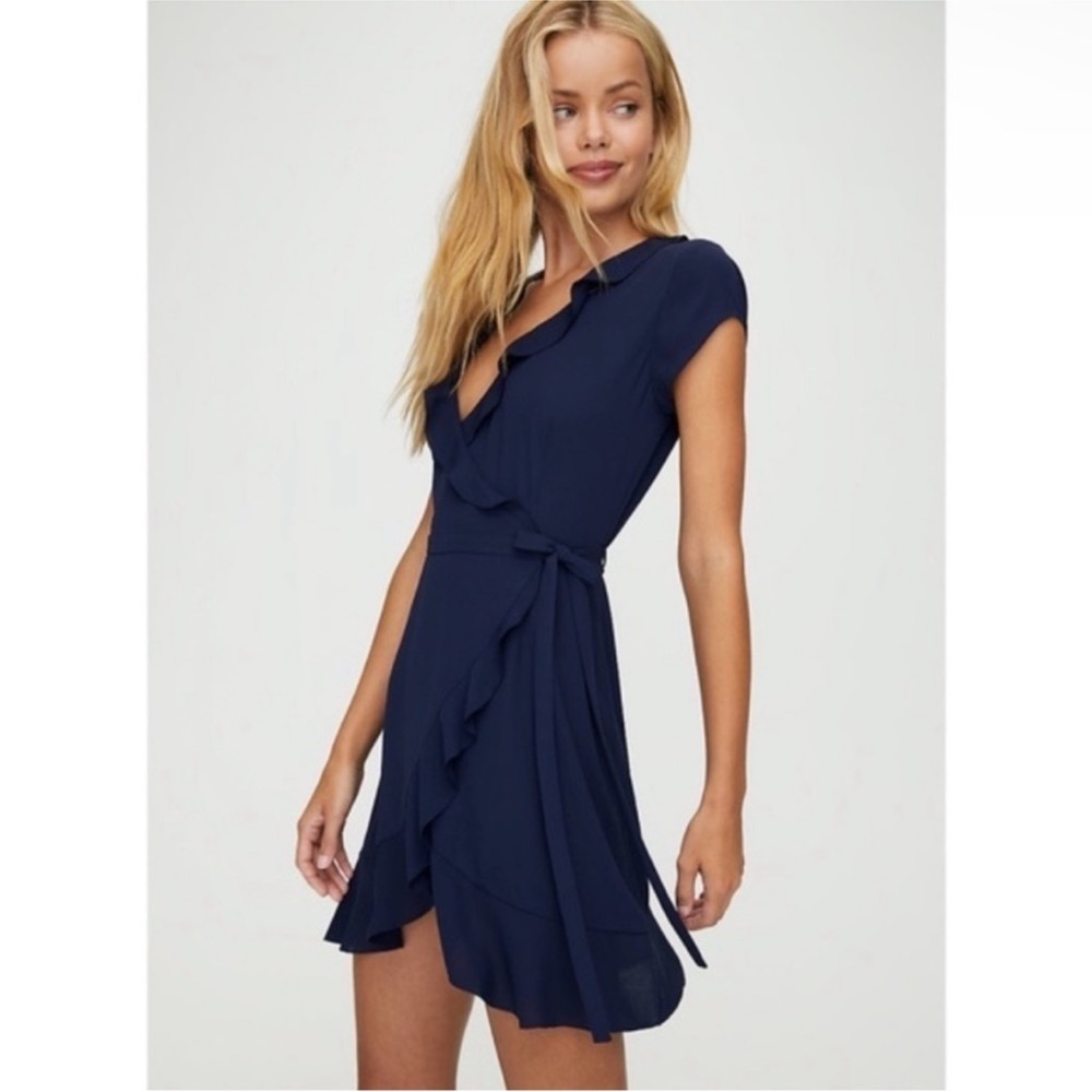 Sunday Best Navy Wrap Dress